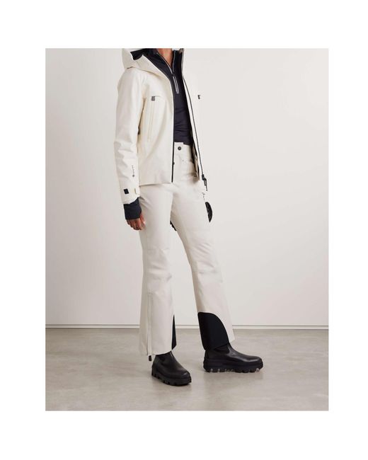 Moncler White Button Ski Pants