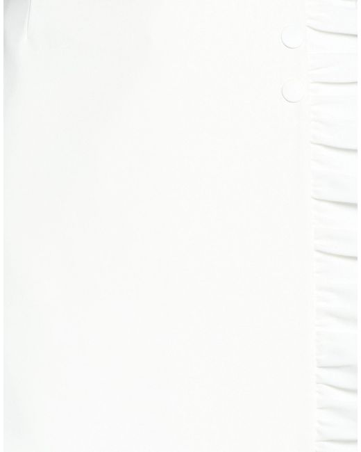 Tory Burch White Solid Color Wide-Leg Shorts