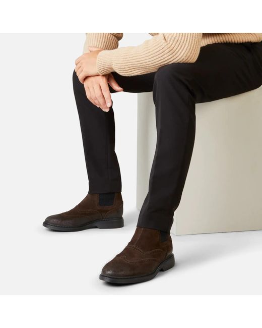 Hogan Black Round-Toe Chelsea Boots for men