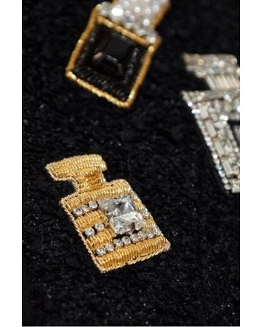 Balmain Black Patch-Detail Tweed Jacket