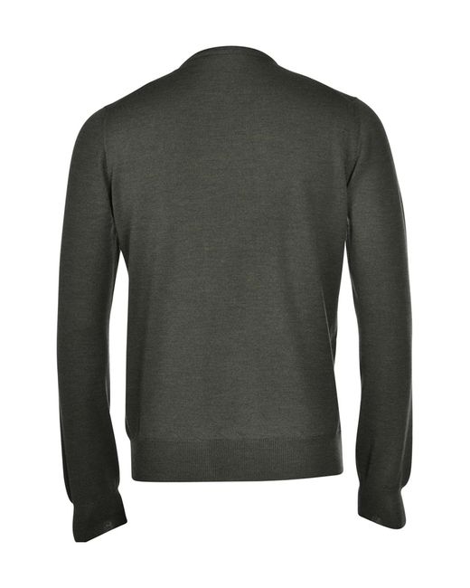 Gran Sasso Blue Round-Neck Wool Sweater for men