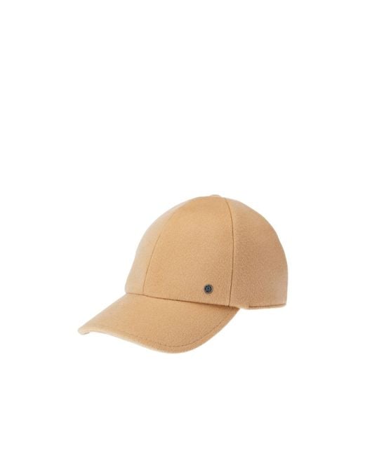 Maison Michel Natural Tiger Logo-Plaque Felt Cap