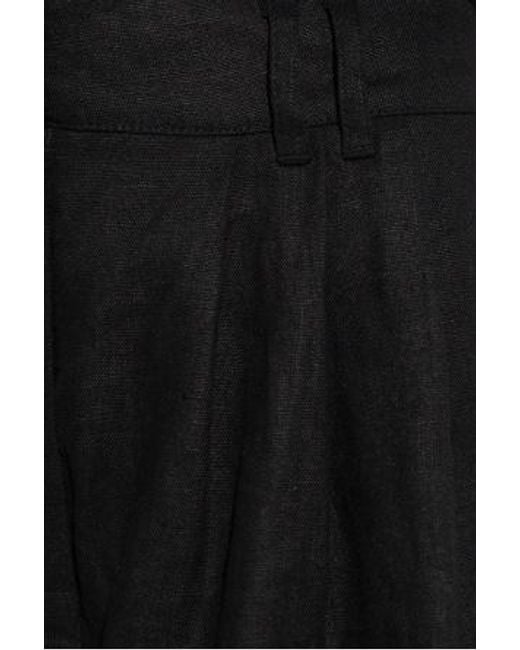 Posse Black Pleated Palazzo Pants