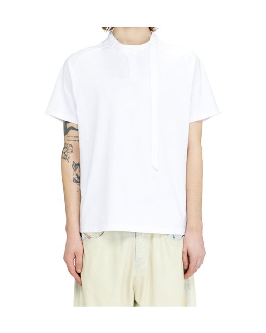 DIESEL White T-Kauko Short Sleeved T-Shirt for men