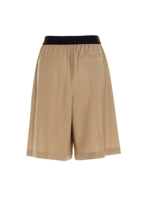 we11done Natural Logo Baggy Shorts