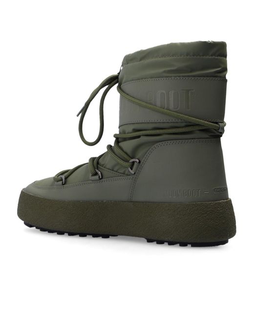 Moon Boot Green Lacing Snow Boots for men