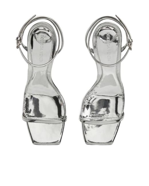 Bottega Veneta White Knot Sandals
