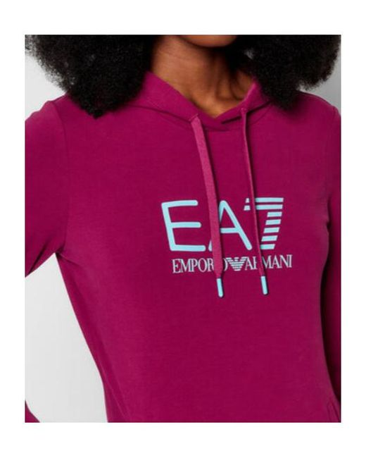EA7 Purple Logo Details Sweater