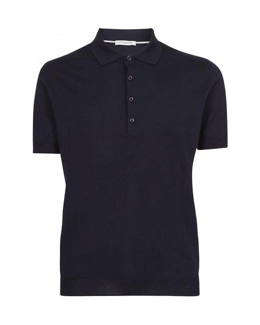 Paolo Pecora Black Short Sleeved Polo Shirt for men