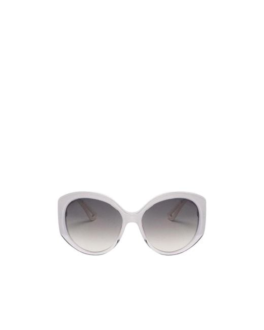 Dior White Logo Sunglasses