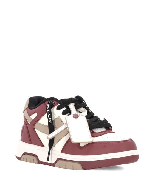 Off-White c/o Virgil Abloh Pink Out Of Office Lace-Up Sneakers
