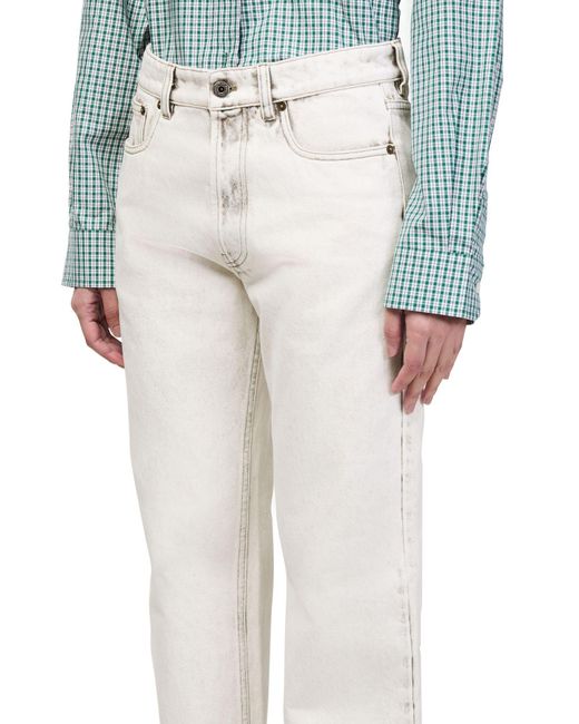 Miu Miu White Straight-Cut Jeans