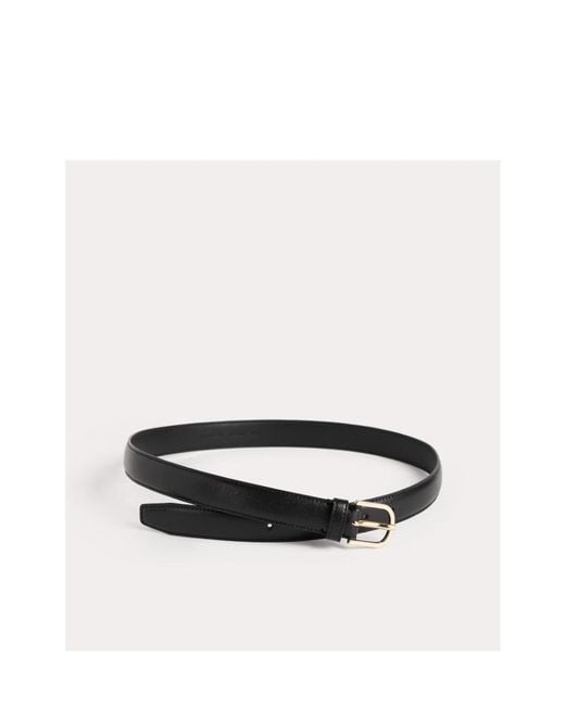 Totême White Totême Buckled Slim Belt