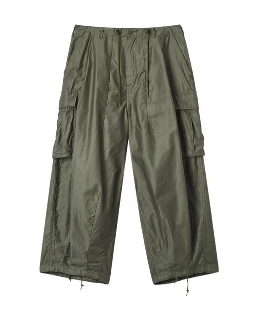 Needles Green Pocket Casual Pants for men