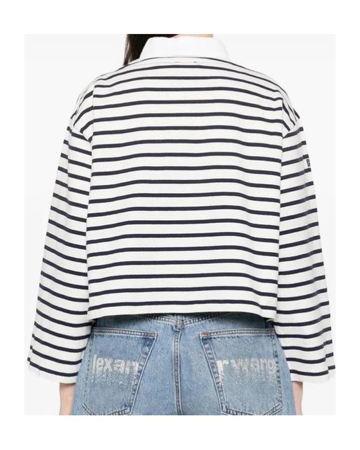 Polo Ralph Lauren White Striped Crewneck T-Shirt