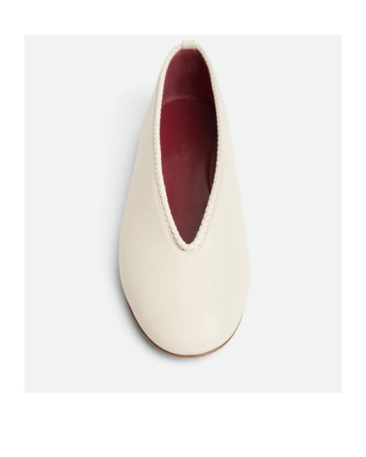 Bottega Veneta Natural Rosa Ballerina Shoes