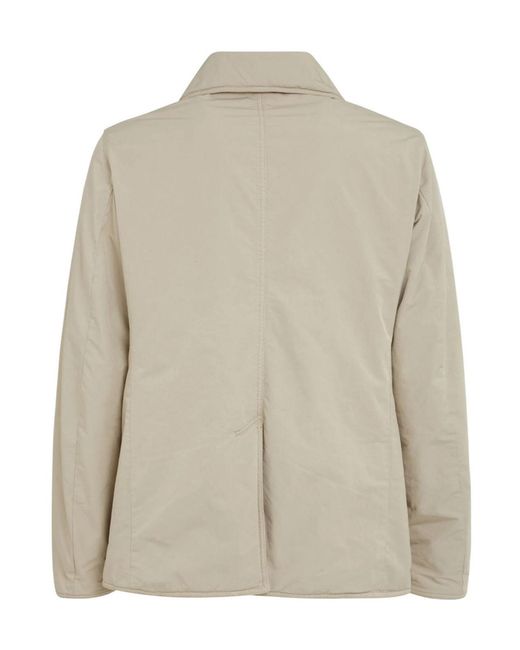 Aspesi Natural Double-Breasted Long-Sleeved Casual Jacket for men