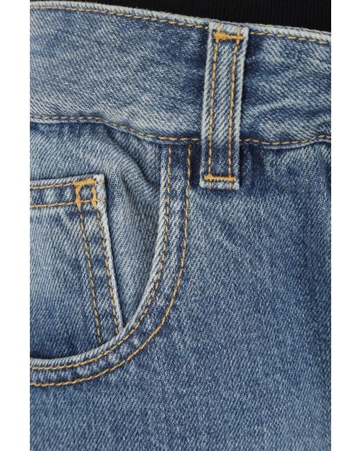 Alaïa Blue Wide-Legged Jeans