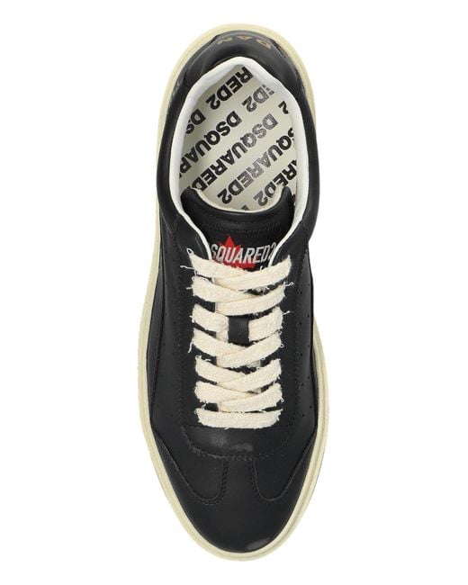 DSquared² Black Leather Sneakers