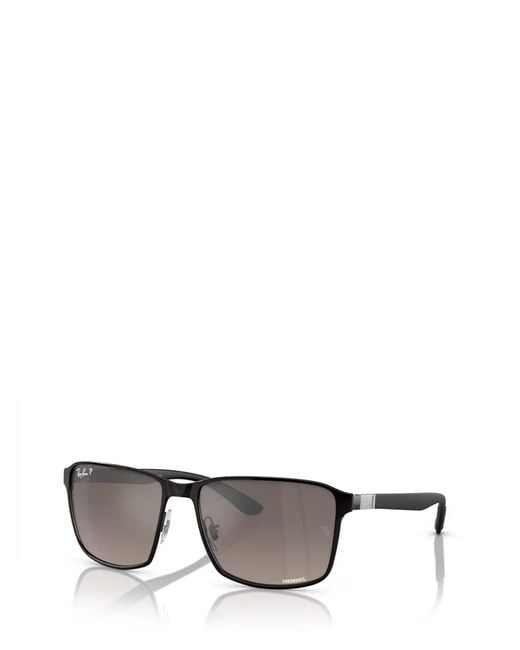 Ray-Ban Gray Full Frame Sunglasses for men