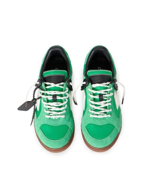 Off-White c/o Virgil Abloh Green End Of Play Low-Top Sneakers for men
