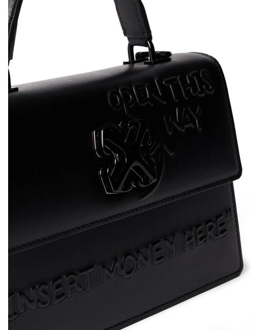 Off-White c/o Virgil Abloh Black Jitney 1.4 Top Handle Bag