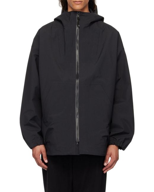 Y-3 Blue Gore-Tex Hard Shell Oversize Jacket for men