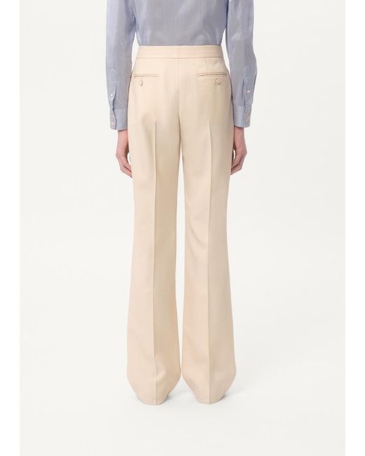 Valentino Natural Pleat Detailed Wide Leg Trousers for men