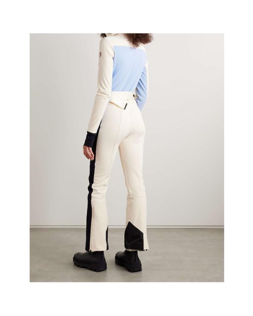 Moncler White Long-Sleeved Ski Suit
