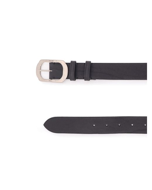 Céline White Bc-21 35Mm Belt for men