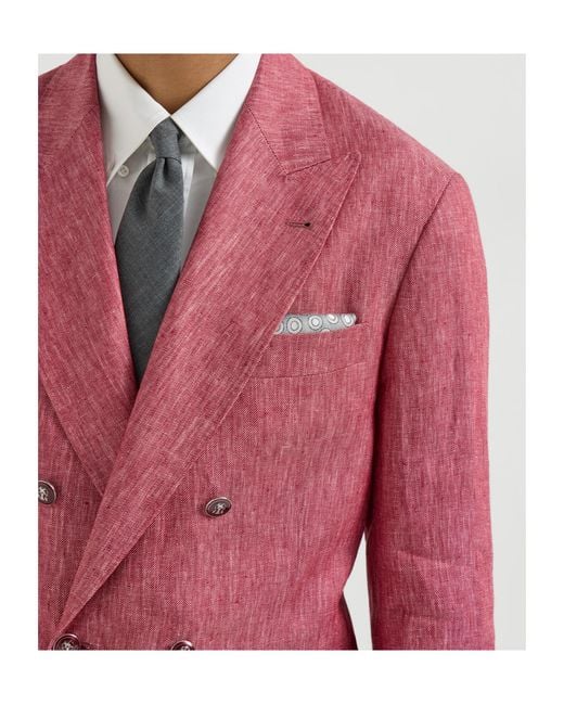 Brunello Cucinelli Gray Polka-Dot Pocket Square Scarf for men