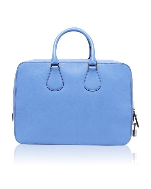 Bally Blue Logo Details Handbag