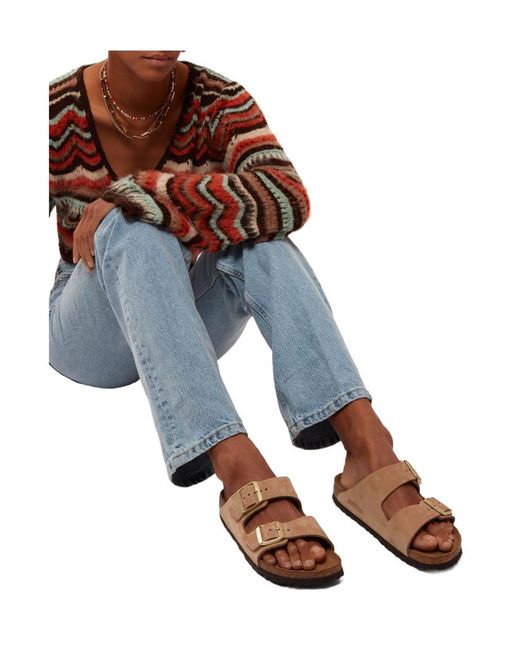 Birkenstock Brown Arizona Slip-On Sandals