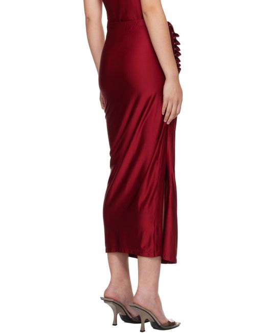 Rabanne Jersey Gathered Maxi Skirt