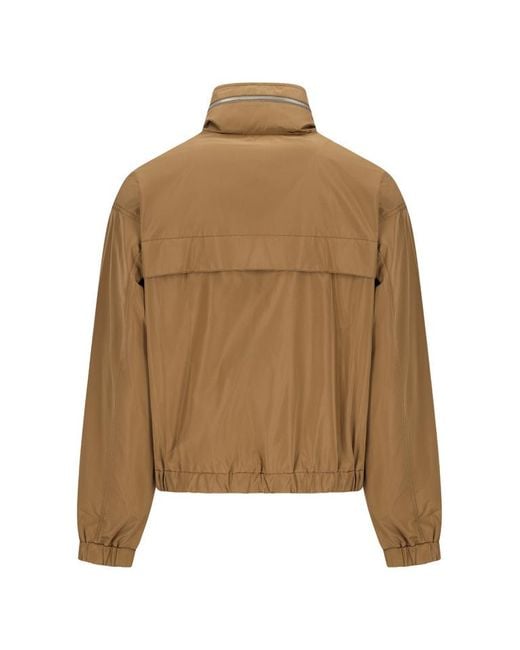 AMI Brown Coupe Zip Windbreaker for men