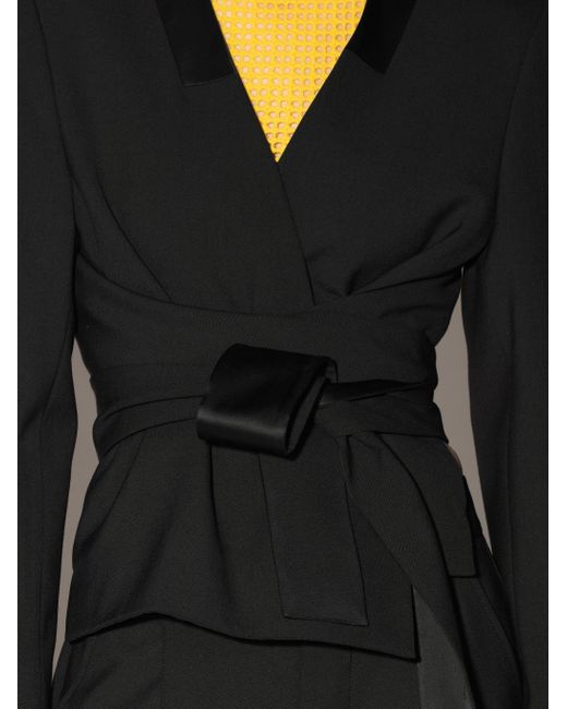 Ambush Black Waist Tie Blazer