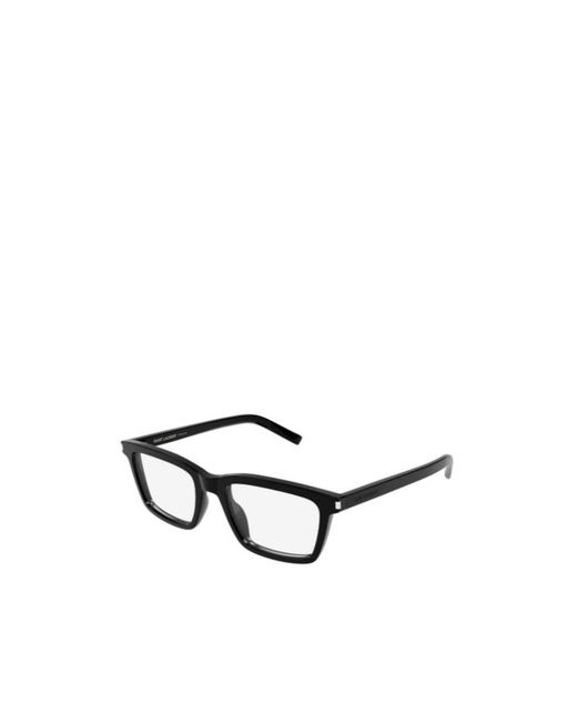 Saint Laurent White Rectangle-Frame Glasses for men