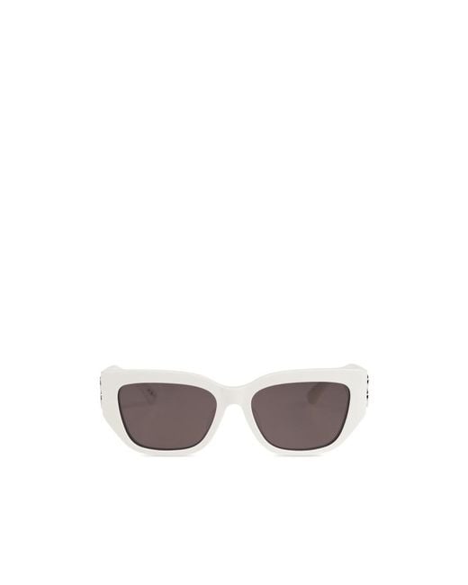 Balenciaga White Eyewear Cat-Eye Frame Sunglasses