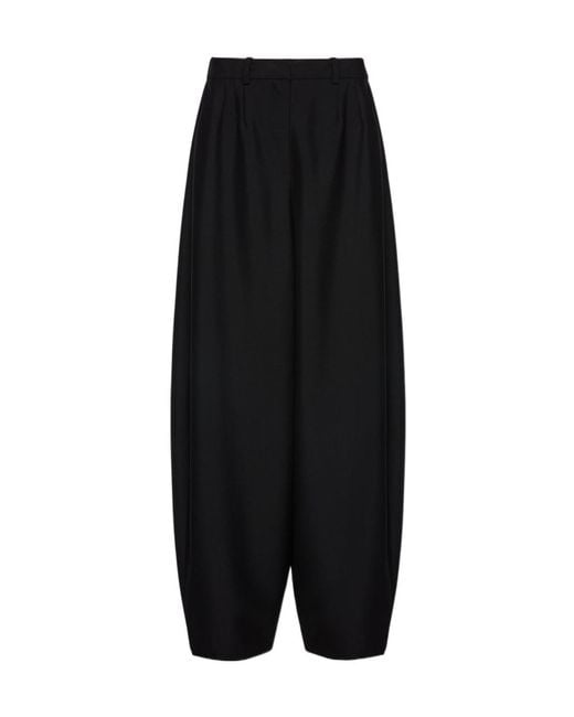Magda Butrym Black Balloon-Leg Trousers