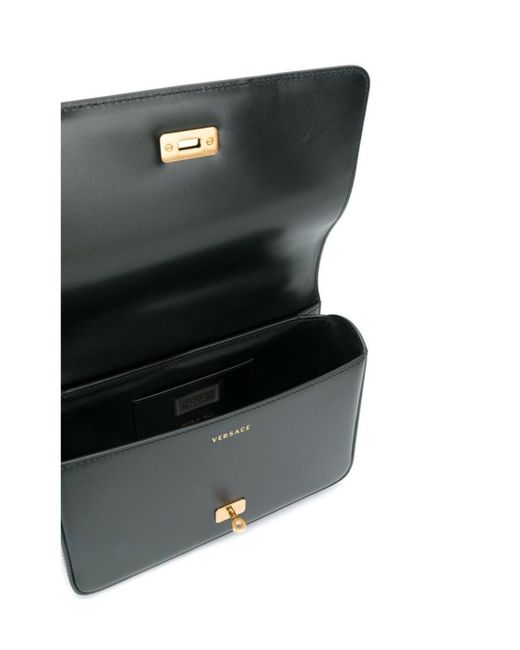 Versace Black Medium Icon Shoulder Bag