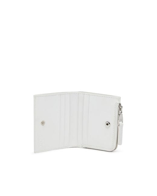 DIESEL White 1Dr Logo-Embellished Wallet