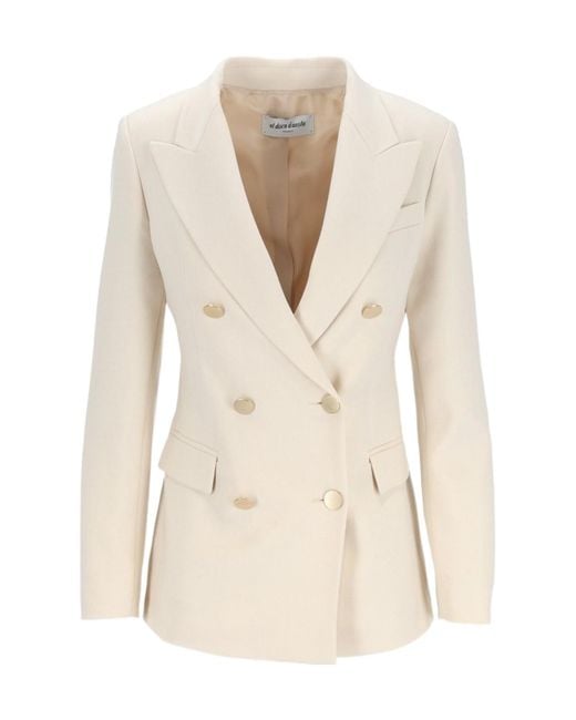 Al Duca D'aosta Natural Double-Breasted Blazer