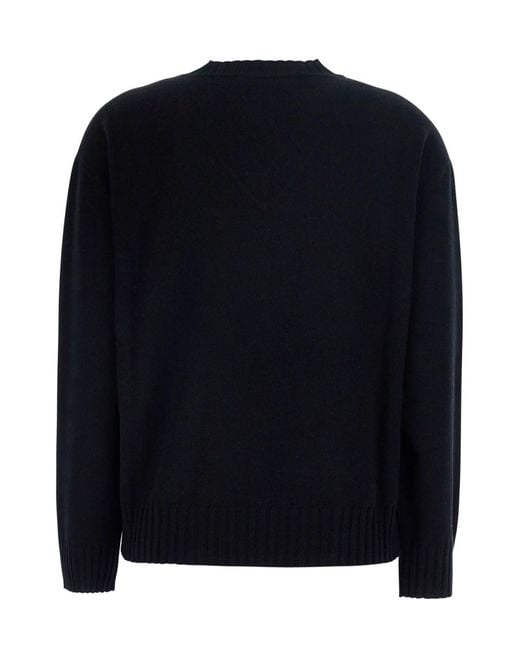 Fabiana Filippi Black Ribbed Hem Sweater