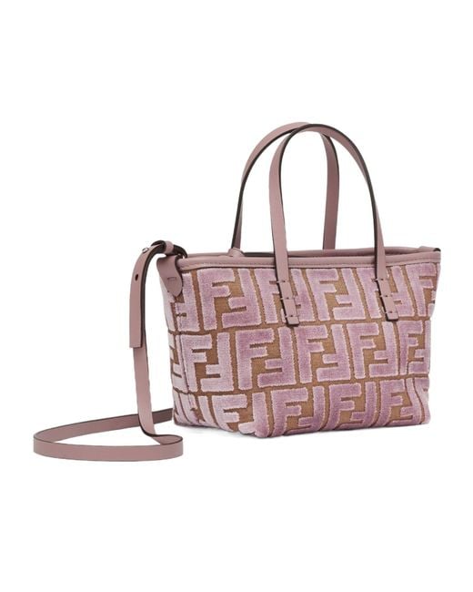 Fendi Pink Roll Monogram Mini Tote Bag