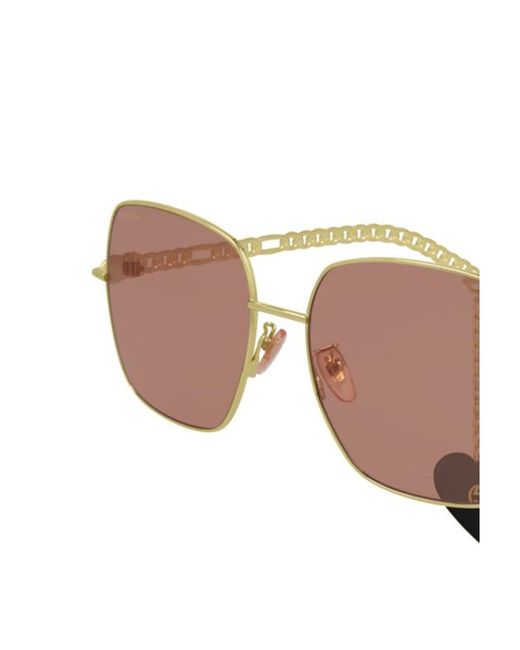 Gucci White Gg0724S Square-Frame Sunglasses