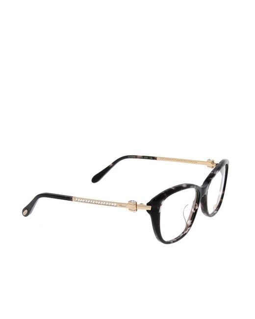 Chopard White Square-Framed Glasses