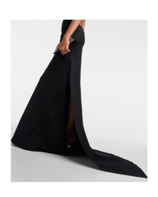 Maticevski Black Desires Draped Embellished Gown