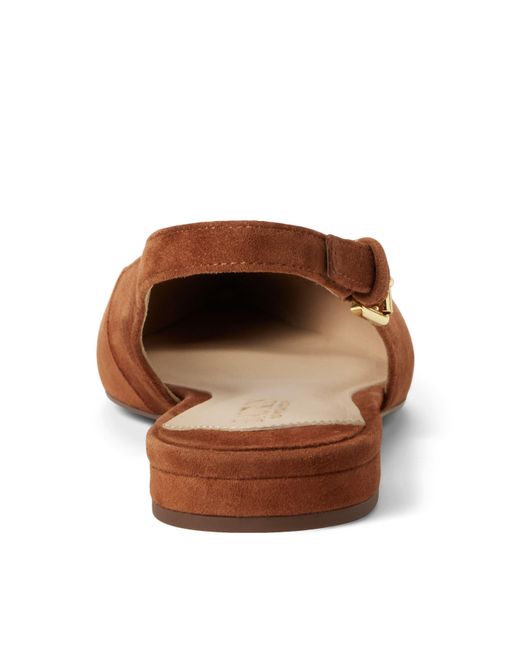 Ralph Lauren Brown Solid Color Flat Shoes
