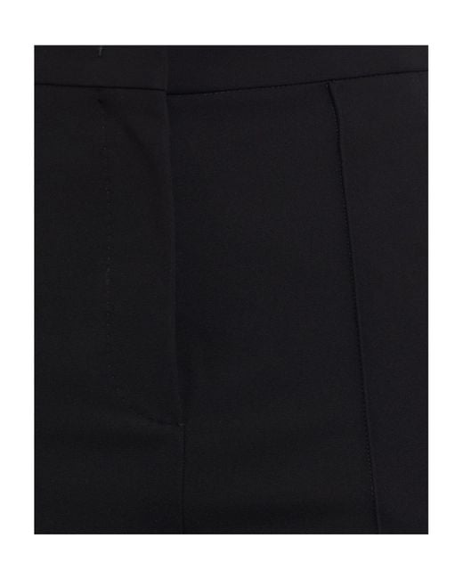 Max Mara Black Slim-Fit Flared Pants