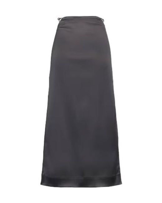 Ganni Gray Flared Skirt